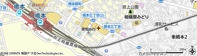 モスバーガー橋本３丁目店周辺の地図