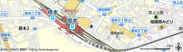 カラダファクトリー・ミウィ橋本店周辺の地図