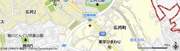 東京都町田市広袴町593-1周辺の地図