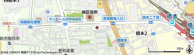 西武信用金庫橋本支店周辺の地図