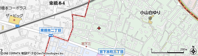 神奈川県相模原市中央区宮下本町3丁目47周辺の地図