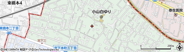 神奈川県相模原市中央区宮下本町3丁目32周辺の地図