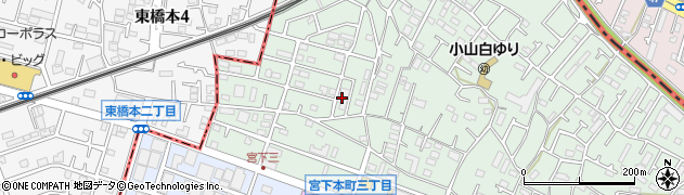 神奈川県相模原市中央区宮下本町3丁目48周辺の地図