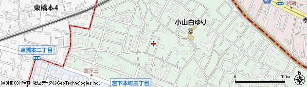 神奈川県相模原市中央区宮下本町3丁目30周辺の地図