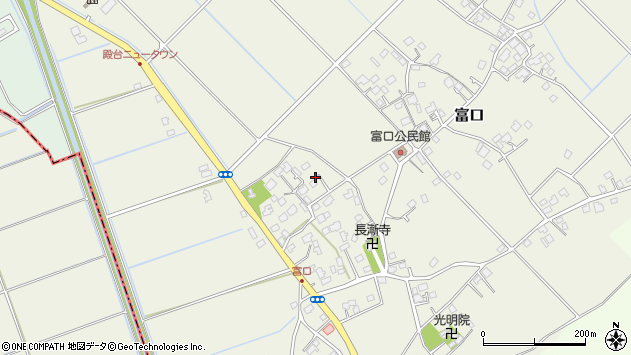 〒289-1323 千葉県山武市富口の地図