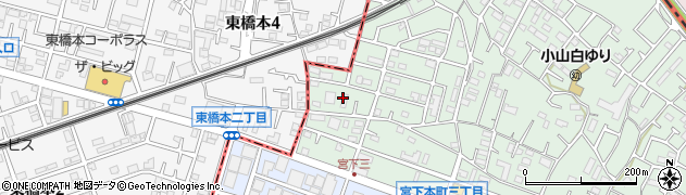 神奈川県相模原市中央区宮下本町3丁目43周辺の地図