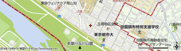 東京都世田谷区玉堤周辺の地図