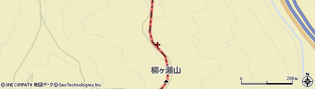 柳ケ瀬山周辺の地図