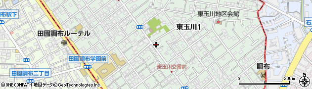 東京都世田谷区東玉川周辺の地図