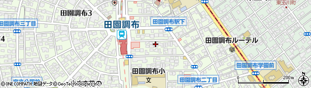 東京都大田区田園調布2丁目43周辺の地図