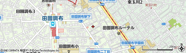 東京都大田区田園調布2丁目45周辺の地図