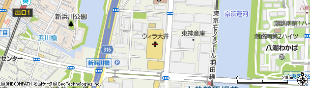 ＤＣＭ大井競馬場前店周辺の地図