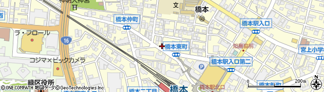 神奈川県相模原市緑区橋本周辺の地図
