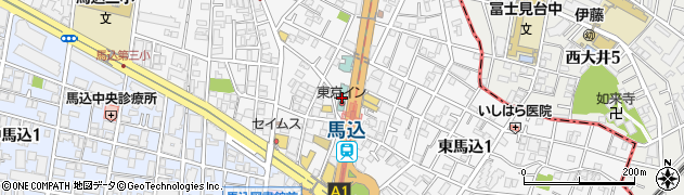 東京イン周辺の地図