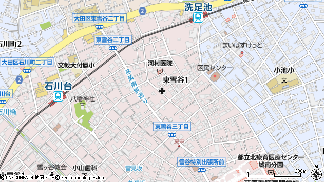 〒145-0065 東京都大田区東雪谷の地図