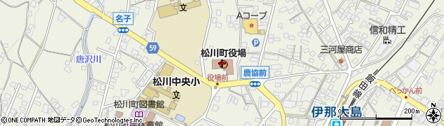 松川町　役場教育委員会事務局こども課周辺の地図