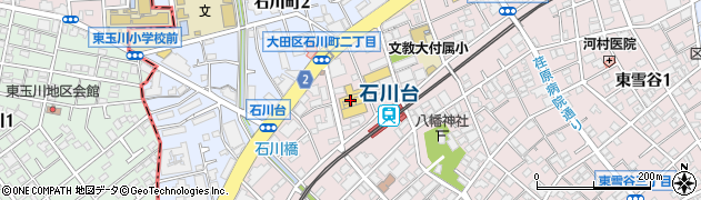 ピーコックベーカリー石川台店周辺の地図