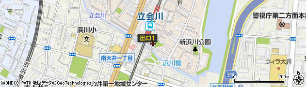 松屋立会川店周辺の地図