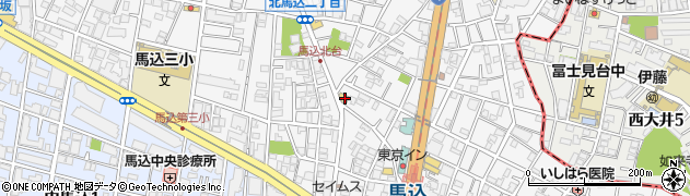 セブンイレブン大田区北馬込店周辺の地図