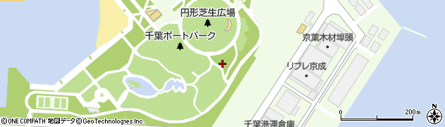 千葉県千葉市中央区中央港周辺の地図