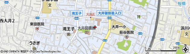 釜寅　大井町店周辺の地図