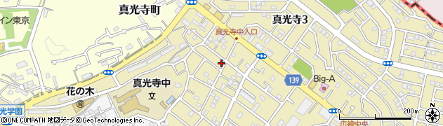 東京都町田市真光寺3丁目周辺の地図