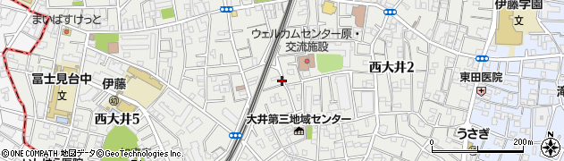 東京都品川区西大井周辺の地図