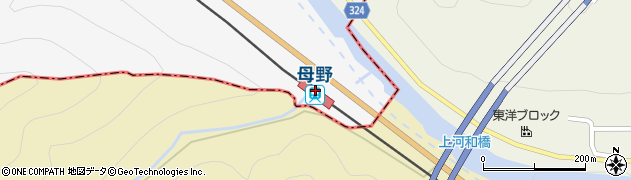 母野駅周辺の地図