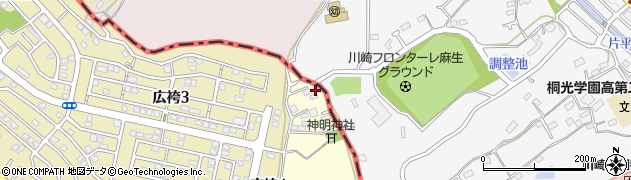 東京都町田市広袴町438-16周辺の地図