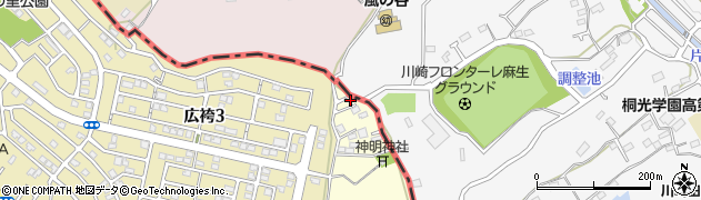 東京都町田市広袴町438周辺の地図