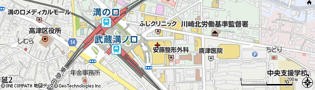 和幸丸井溝口売店周辺の地図
