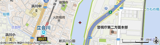 勝島運河周辺の地図