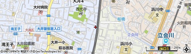 東京都品川区大井4丁目26-18周辺の地図