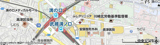 エステティックサロン灰吹屋　溝ノ口駅前店周辺の地図