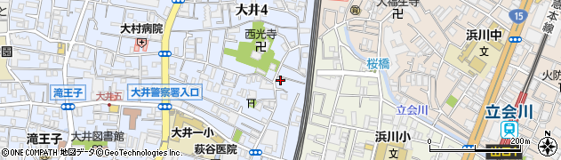 東京都品川区大井4丁目26-14周辺の地図