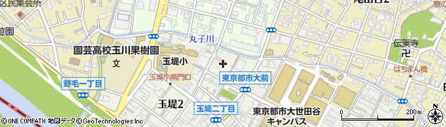 東京都世田谷区玉堤2丁目5周辺の地図