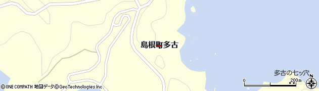 島根県松江市島根町多古周辺の地図