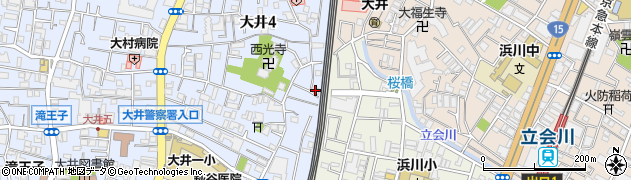 東京都品川区大井4丁目21-10周辺の地図