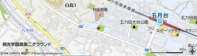 五力田中村通公園周辺の地図