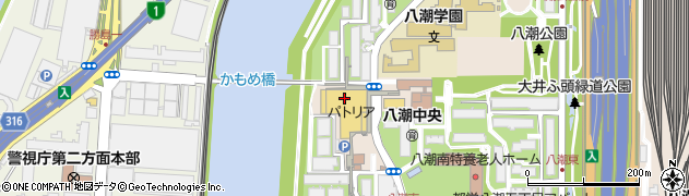 スーパーバリュー　品川八潮店周辺の地図