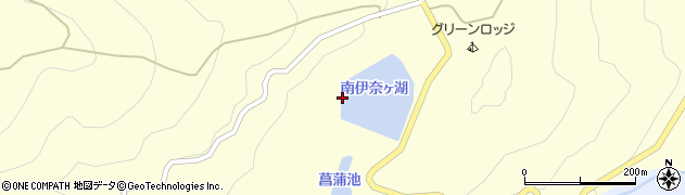 南伊奈ケ湖周辺の地図