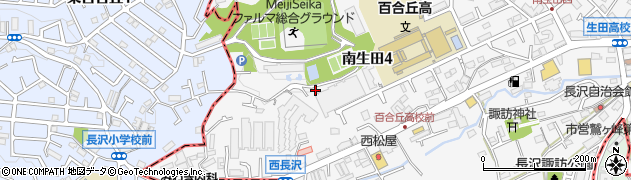 南生田桜陰公園周辺の地図