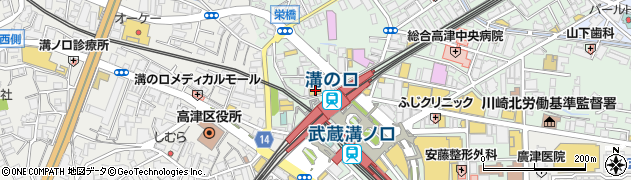 インターネット&マンガ喫茶 DiCE 溝口店周辺の地図