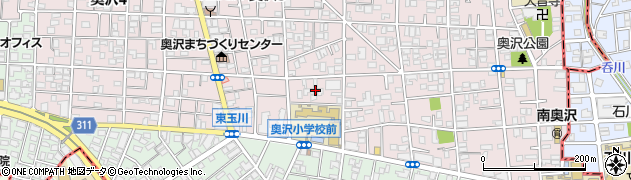 東京都世田谷区奥沢3丁目2周辺の地図