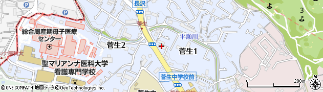 りらくる　川崎・宮前店周辺の地図