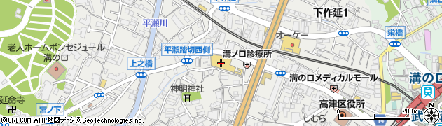 ウエインズトヨタ神奈川溝ノ口店周辺の地図