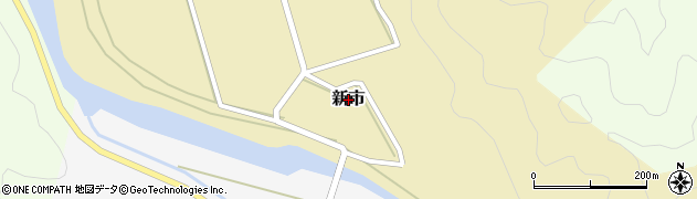 兵庫県新温泉町（美方郡）新市周辺の地図