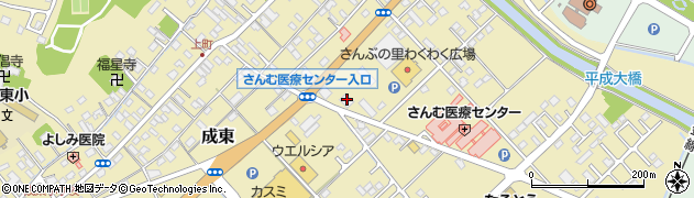 光雲堂　成東店周辺の地図