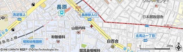 すき家長原駅東店周辺の地図