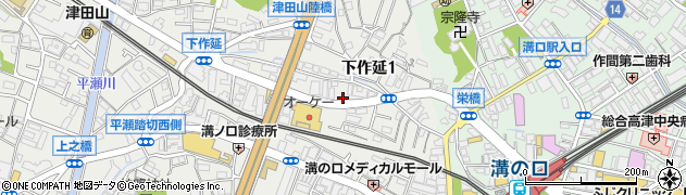 ラーメン屋 麺一 溝の口店周辺の地図
